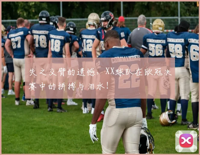 失之交臂的遗憾，XX球队在欧冠决赛中的拼搏与泪水！