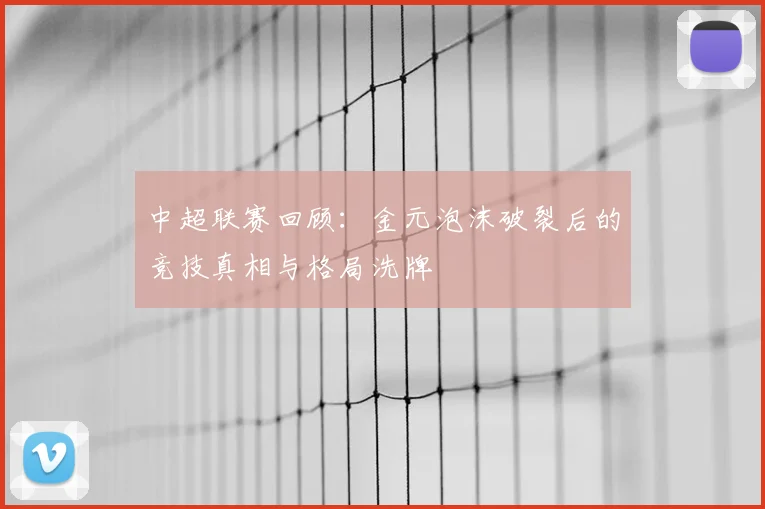 中超联赛回顾：金元泡沫破裂后的竞技真相与格局洗牌